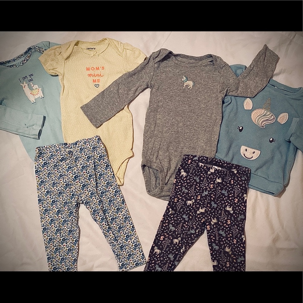 6 piece (2 sets) Carter’s Baby Bundle